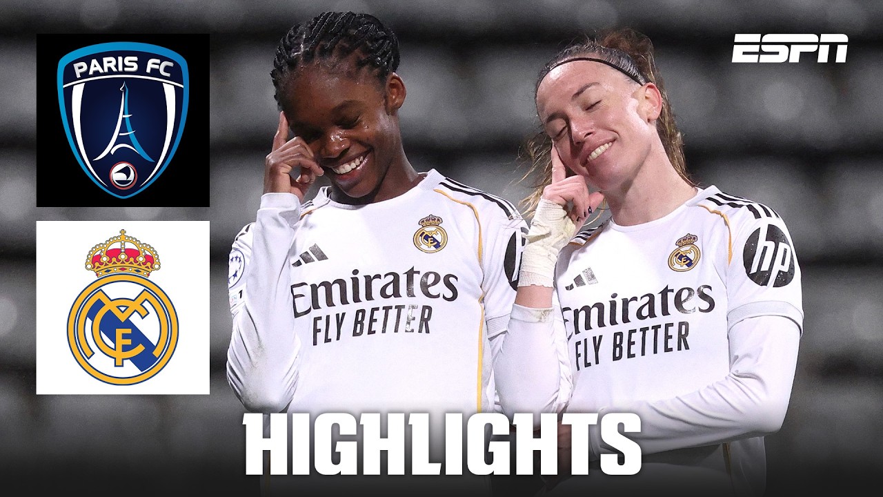 El Real Madrid remonta y gana al Paris FC | UEFA Women’s Champions League Highlights