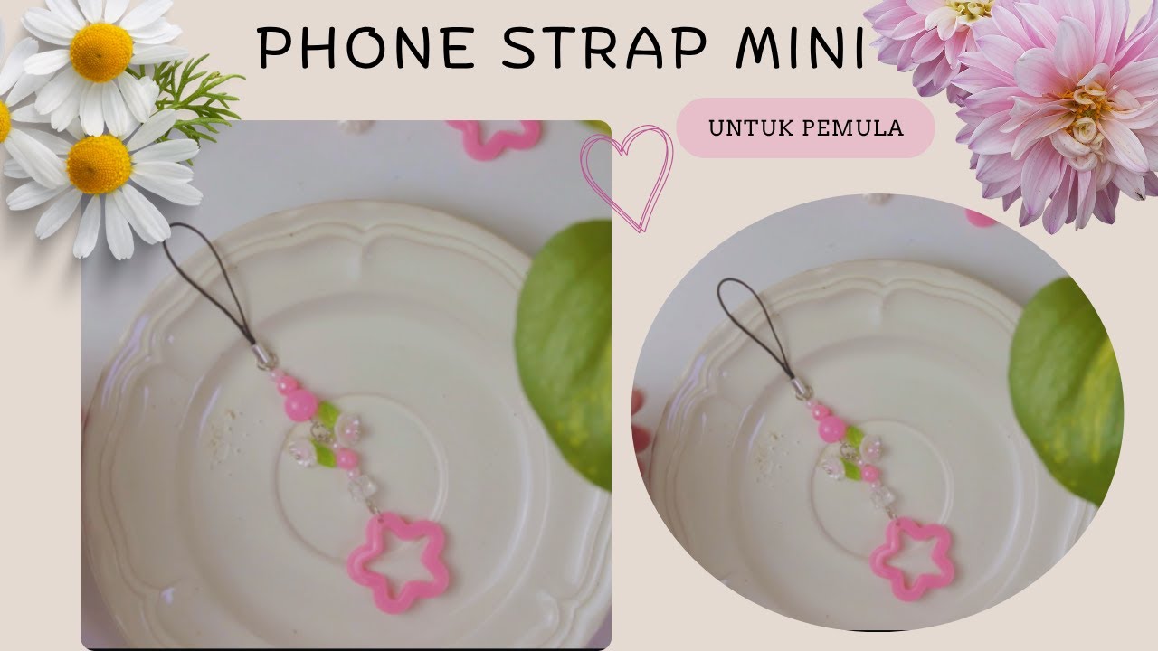 DIY | Membuat Phone Strap Mini dari Manik-manik | Beads Craft Ideas