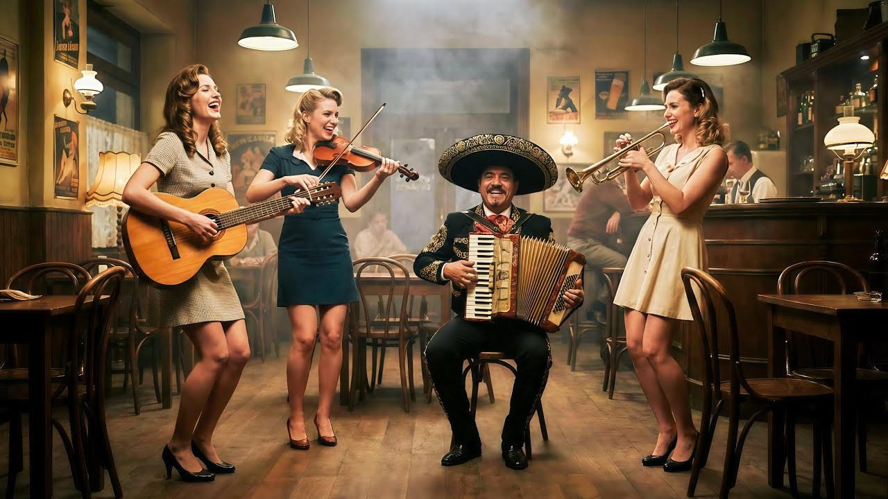 Happy Mexican Polka Instrumental | 1950s Retro Folk Energy
