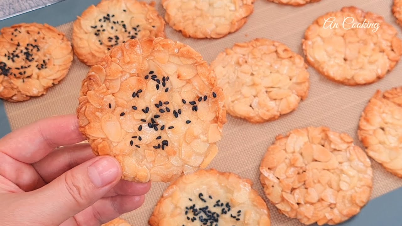 Almond Cookies - BÁNH HẠNH NHÂN, Bạn sẽ hối tiếc nếu bỏ qua công thức này ! Ngon và dễ làm lắm luôn!