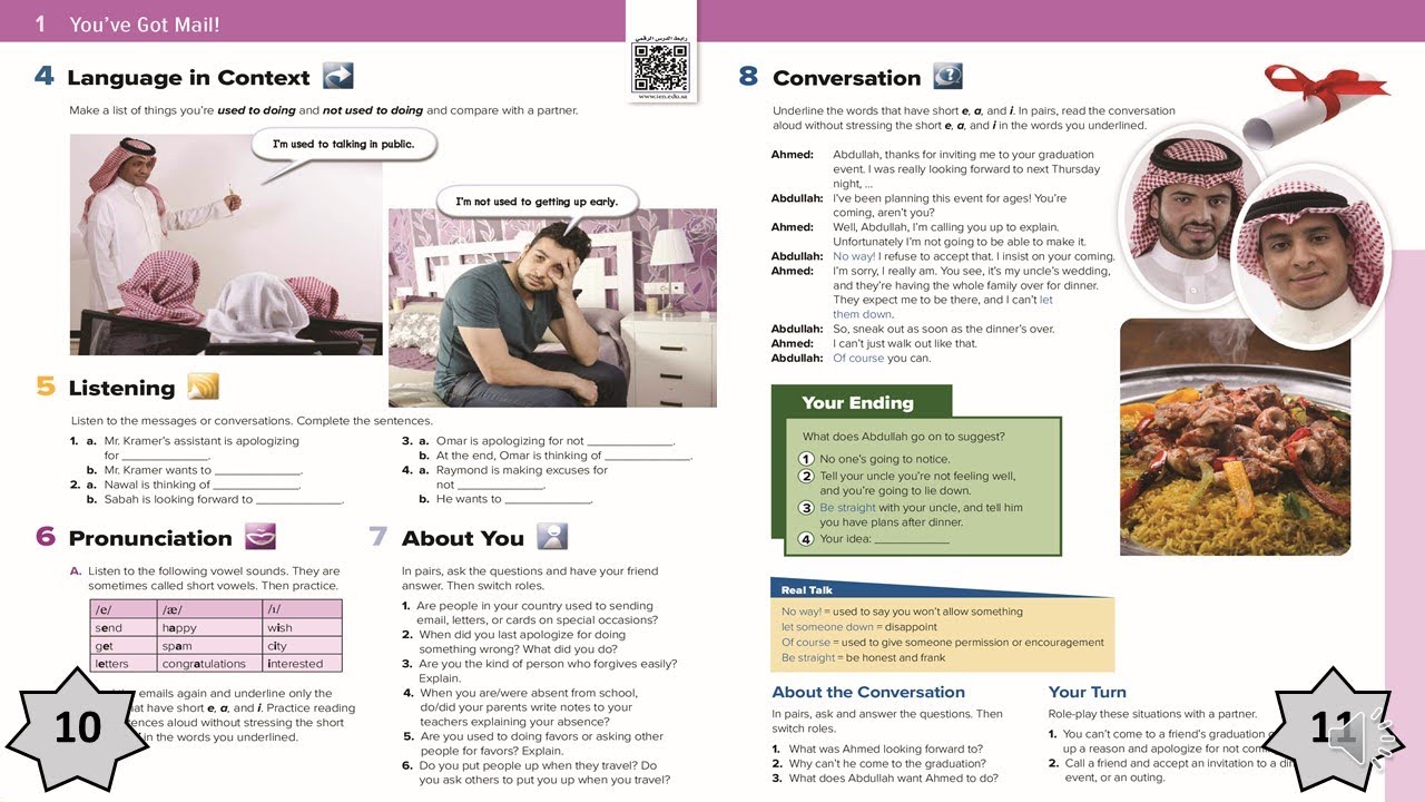 Mega Goal 2 - Unit 1 - Lesson 3 - Language in context Pages 10 - 11