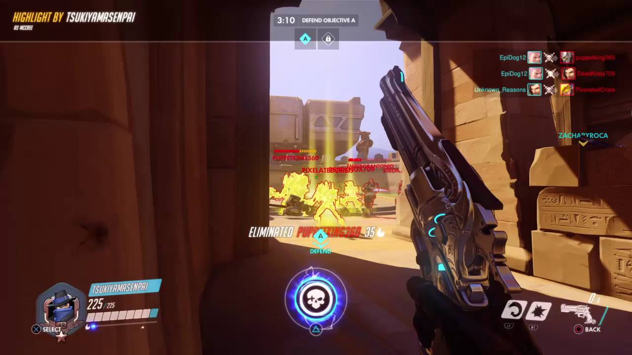 Overwatch Mobawatch McCree highlight 5 kills
