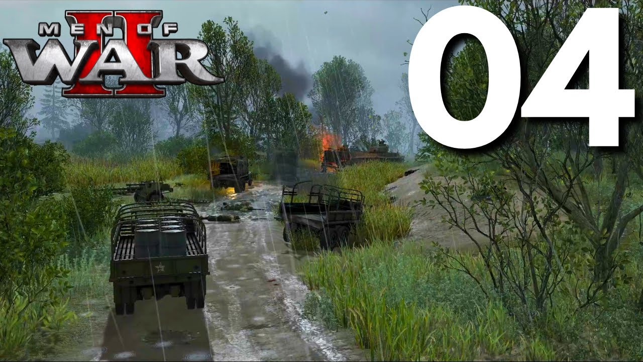 Men of War 2 Gameplay - Operation Overlord Part 4 - Hunting The Tiger Mission (No Commentary)