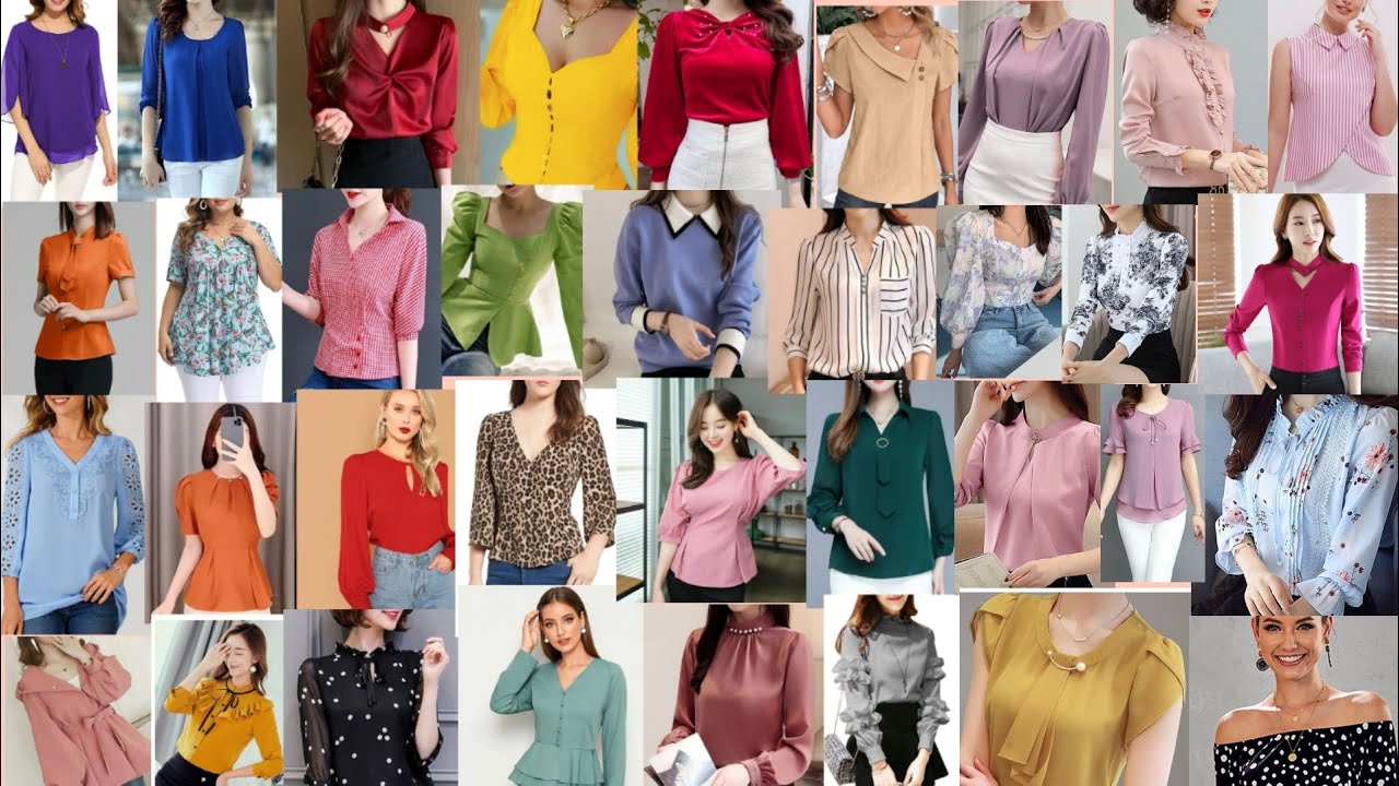 2024  Blusas Mais Recente Para Mulheres Com Design De Blusa e Moderno De Moda