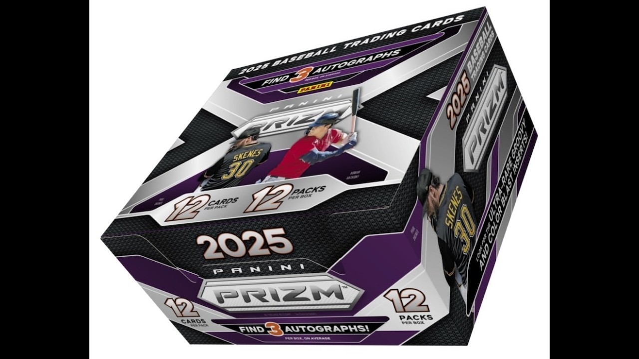 Три автографа: Распаковка коллекционной бейсбольной коробки Panini Prizm 2025 года. Более десятка...