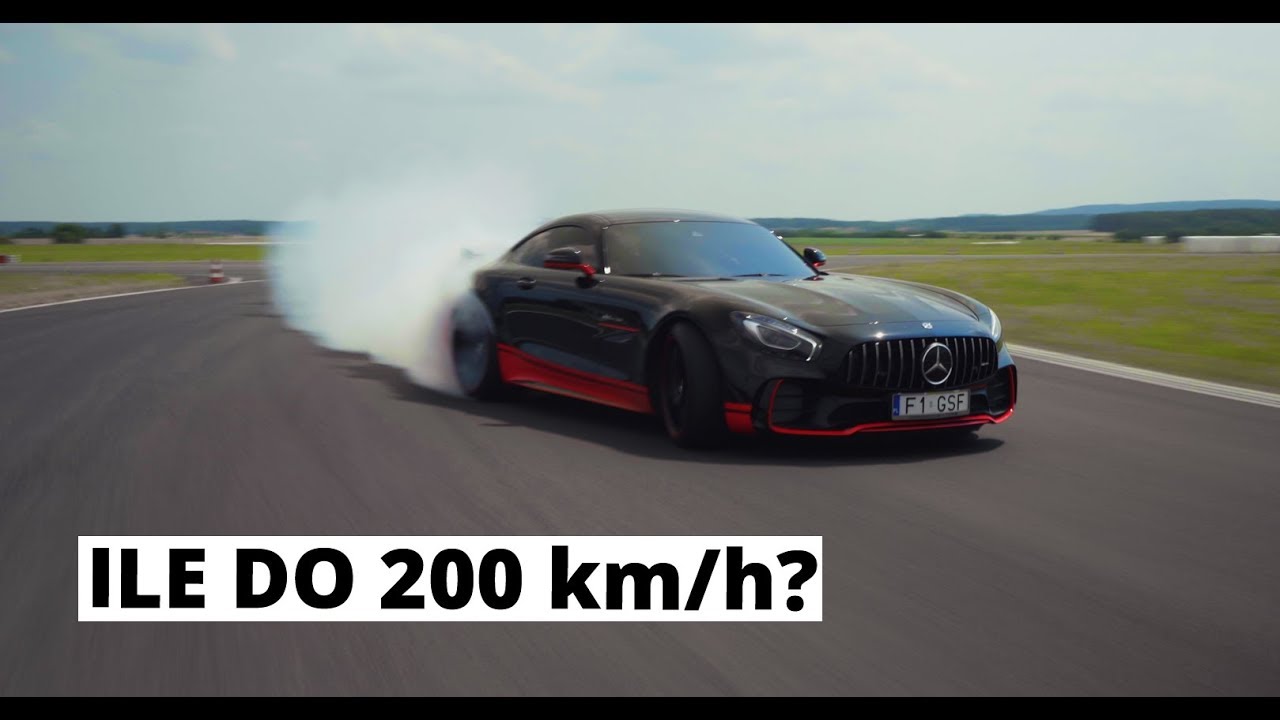 Słynny AMG GT R Drift na torze - komplet opon wystarczył na 10 okrążeń