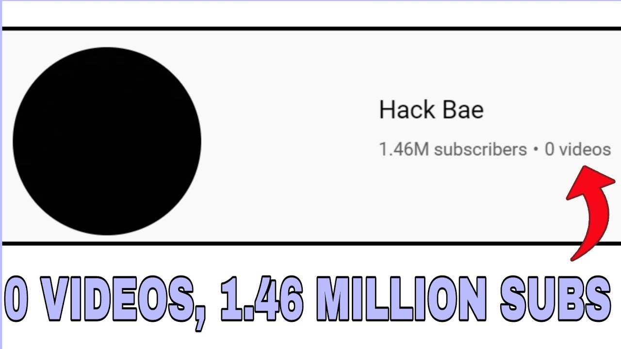 This channel has 1.46 MILLION subscribers without any VIDEOS!