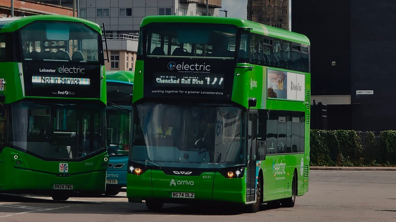 Ride on Arriva Midlands Wright StreetDeck Electroliner 8031 (BG74 DLZ) Route 127