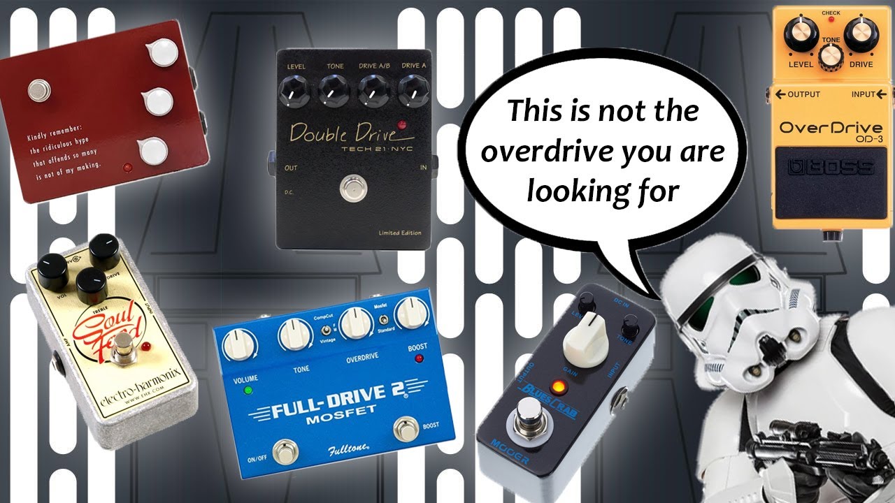 How I found My Perfect Light Overdrive Pedal