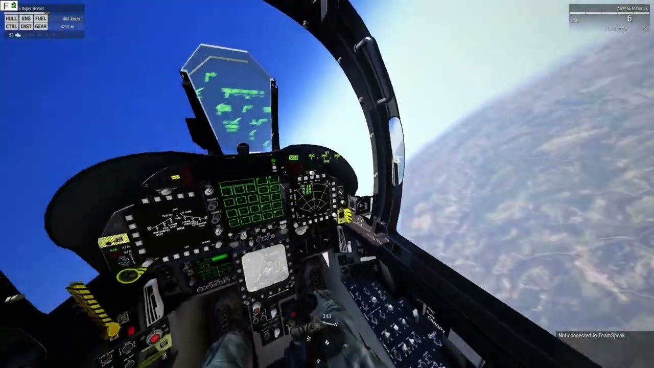 파일럿 시점 | F/A-18 Super Hornet CAS - 아르마3 #arma3