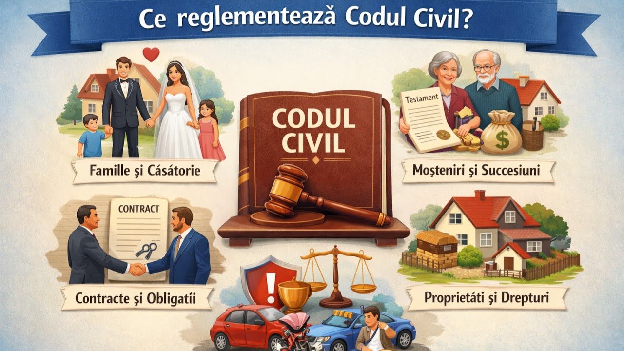 Ce reglementează Codul civil?