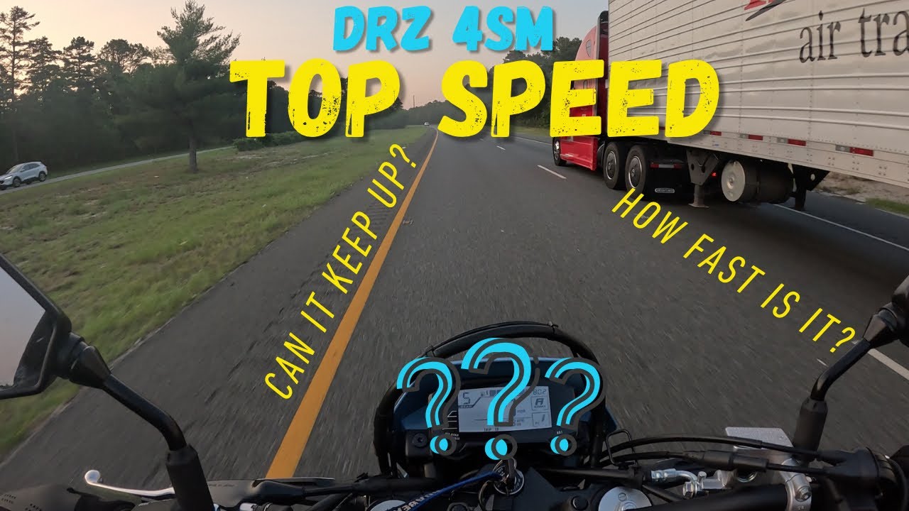 How fast can the Drz 4sm go? #2025drz4sm #topspeed #suzuki #supermoto #drz4sm