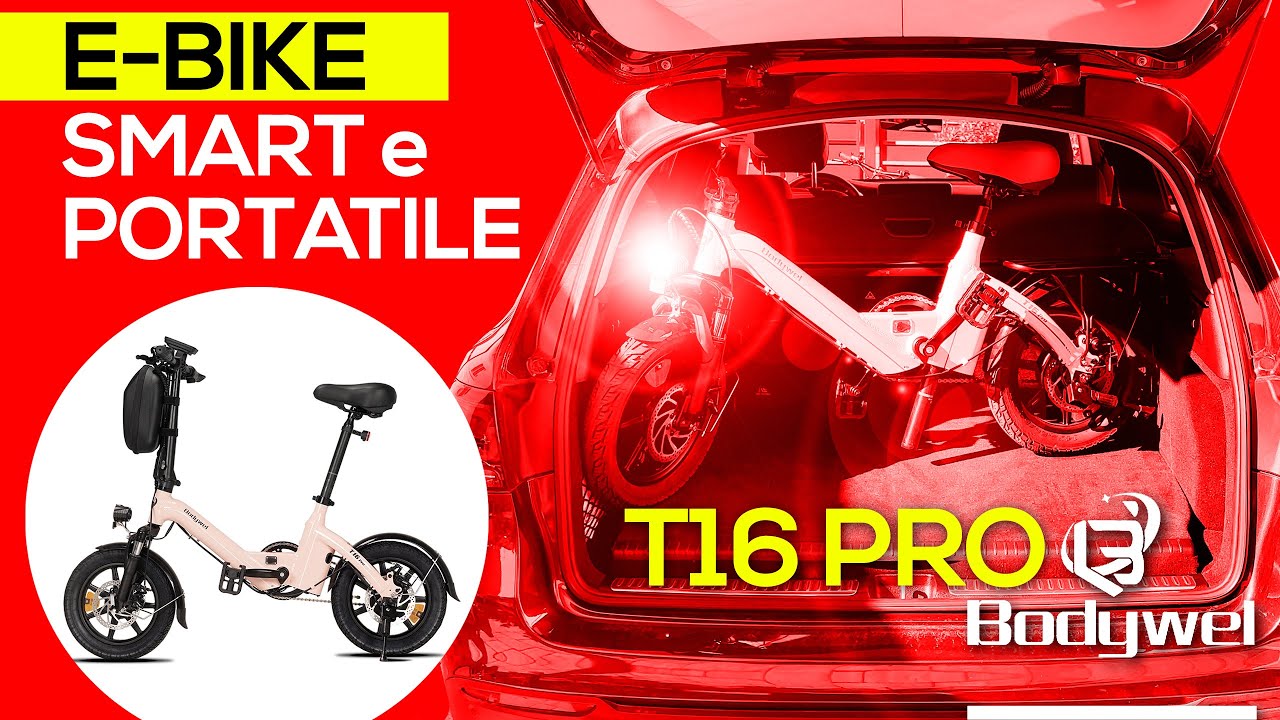 BODYWEL T16 PRO Smart Mini ebike pieghevole per pendolari | Recensione e Test