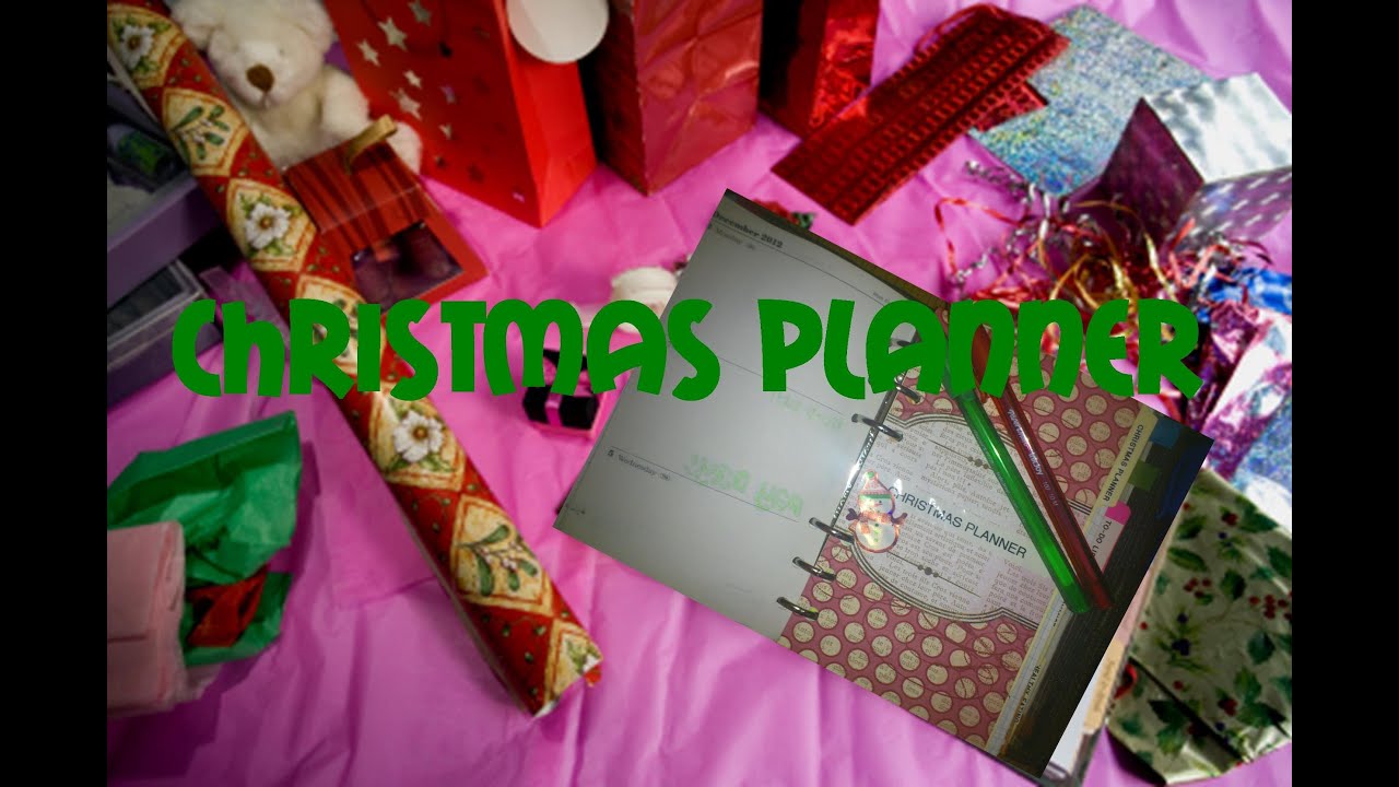 Christmas Prep: Christmas Planner w/ a Filofax