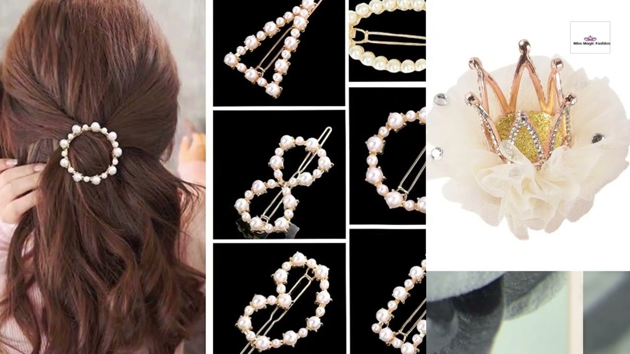 Hair clips with their name ll Hair clips styles ll Hair pins ll Missmagic Fashion