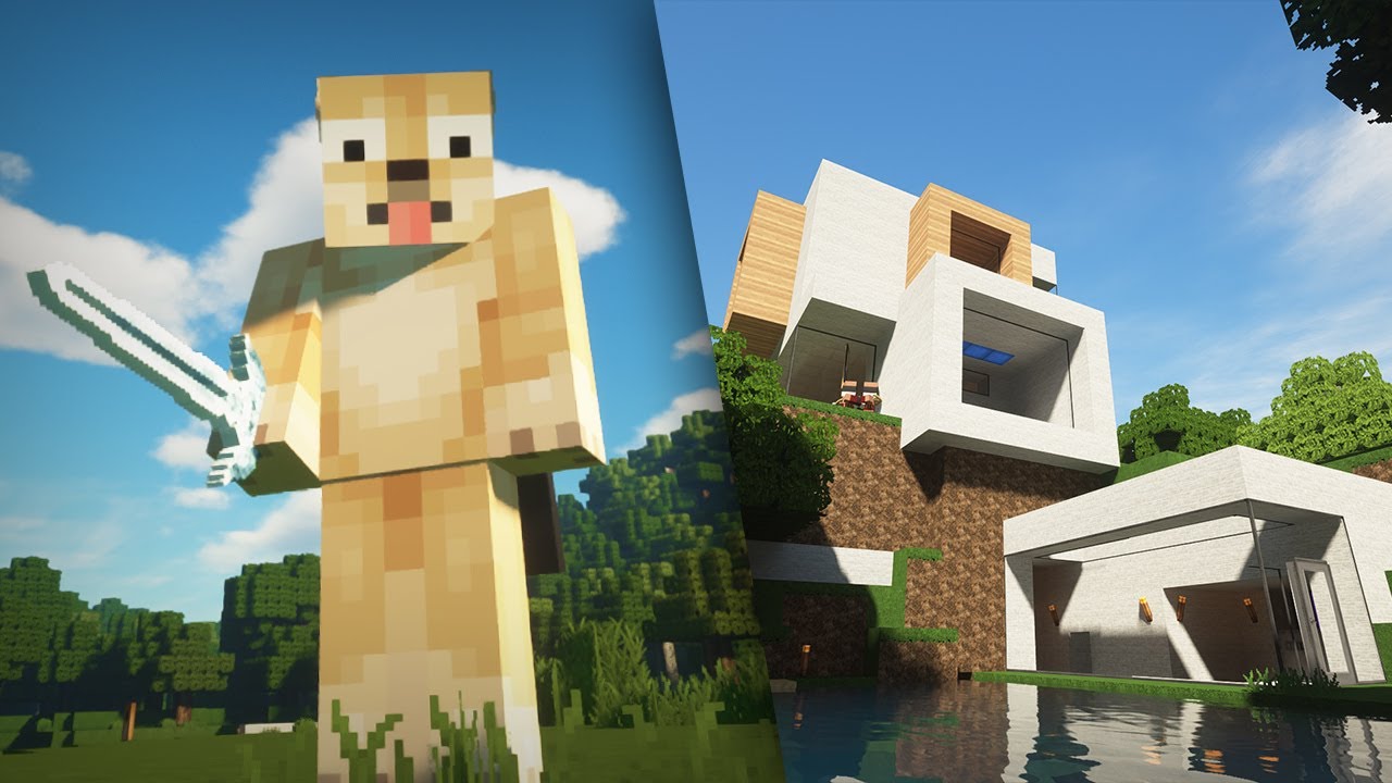 WIR BAUEN UNSERE HUNDEHÜTTE! | Minecraft Server