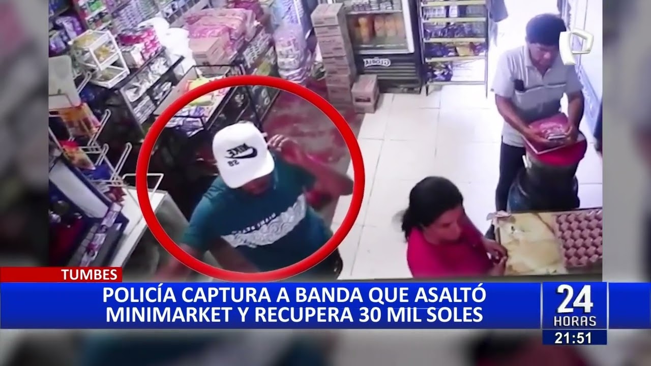 Tumbes: cae temible banda que robó 30 mil soles de bodega