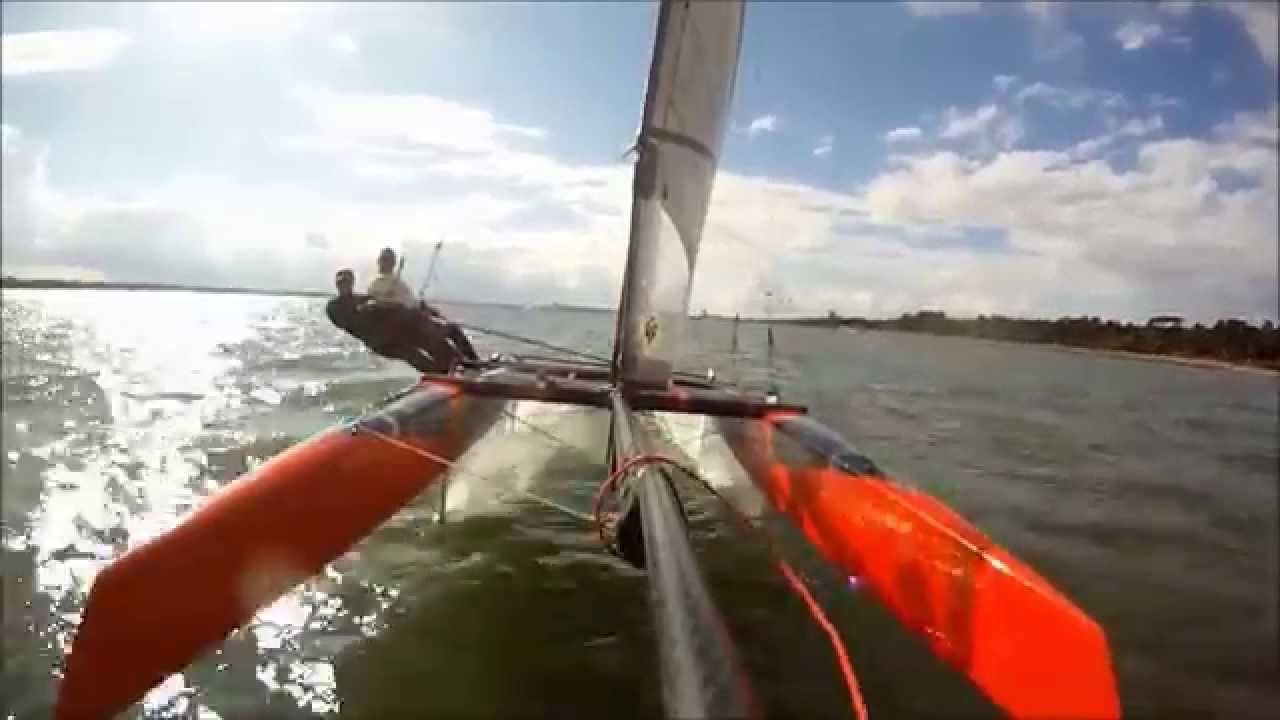 whisper foiling catamaran