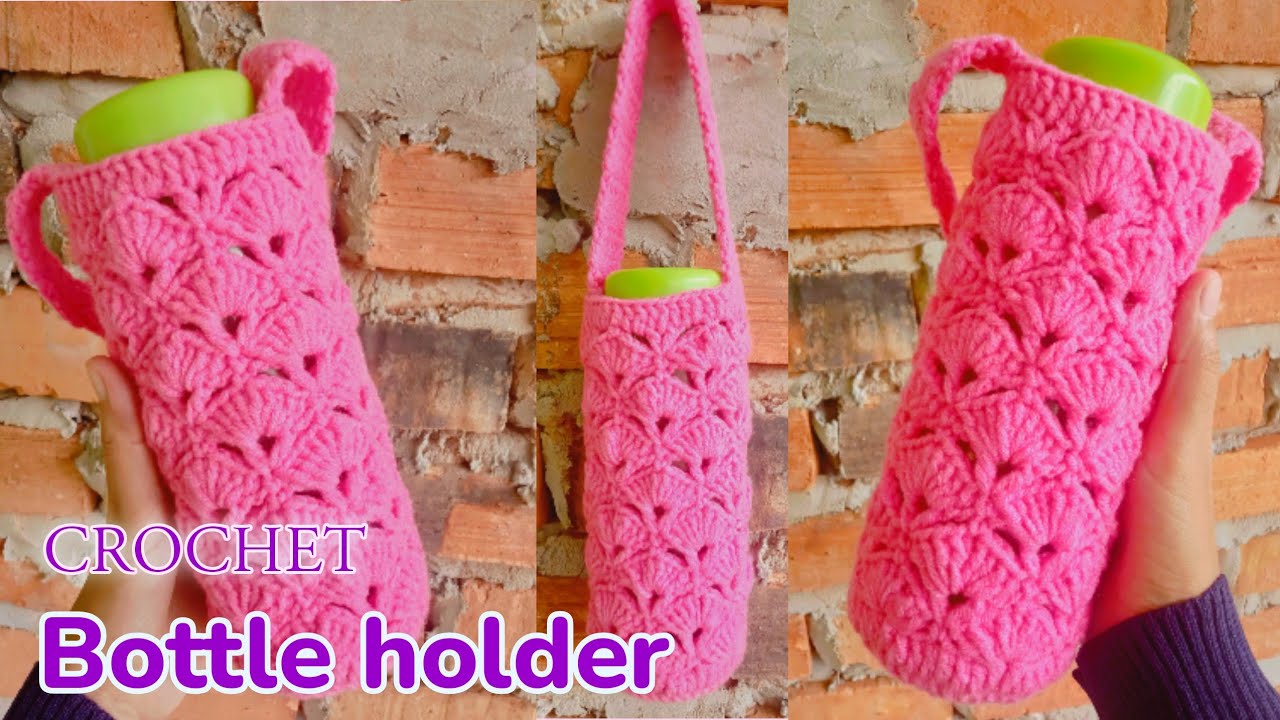 crochet bottle holder step by step tutorial | how to crochet bottle cover