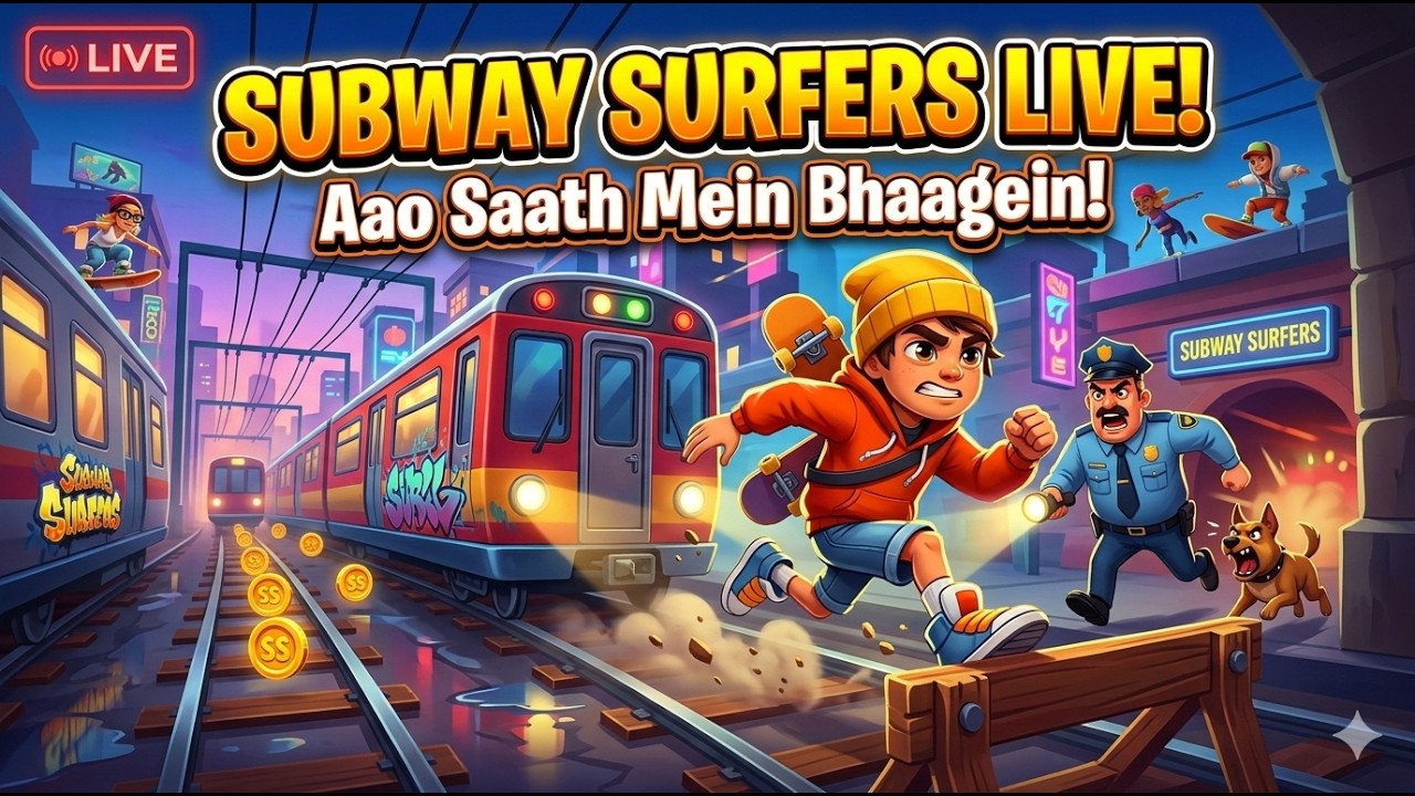 100 Million Score Challenge: Can I Do It? 🏃‍♂️💨 #SubwaySurfers #GamingLive #HighScore #livestream