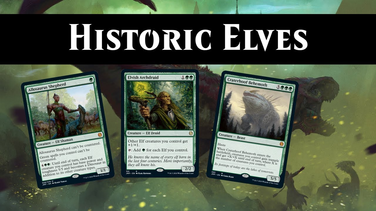 🌳🌳 Elves with Allosaurus Shepherd in MTG Arena Historic