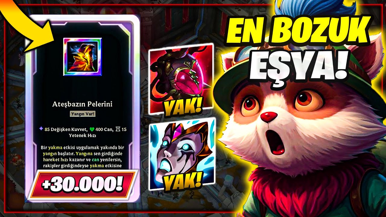 Bu Eşyayı KESİNLİKLE ALMALISIN! Full + Full YAKMA Arena Teemo!
