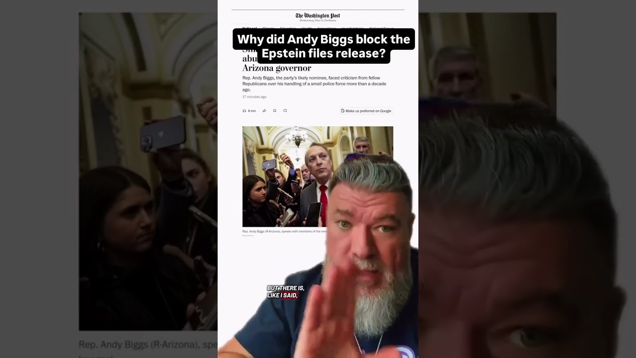 Andy Biggs Voted Against Epstein Files Release?! #EpsteinFiles #GOP #Politics