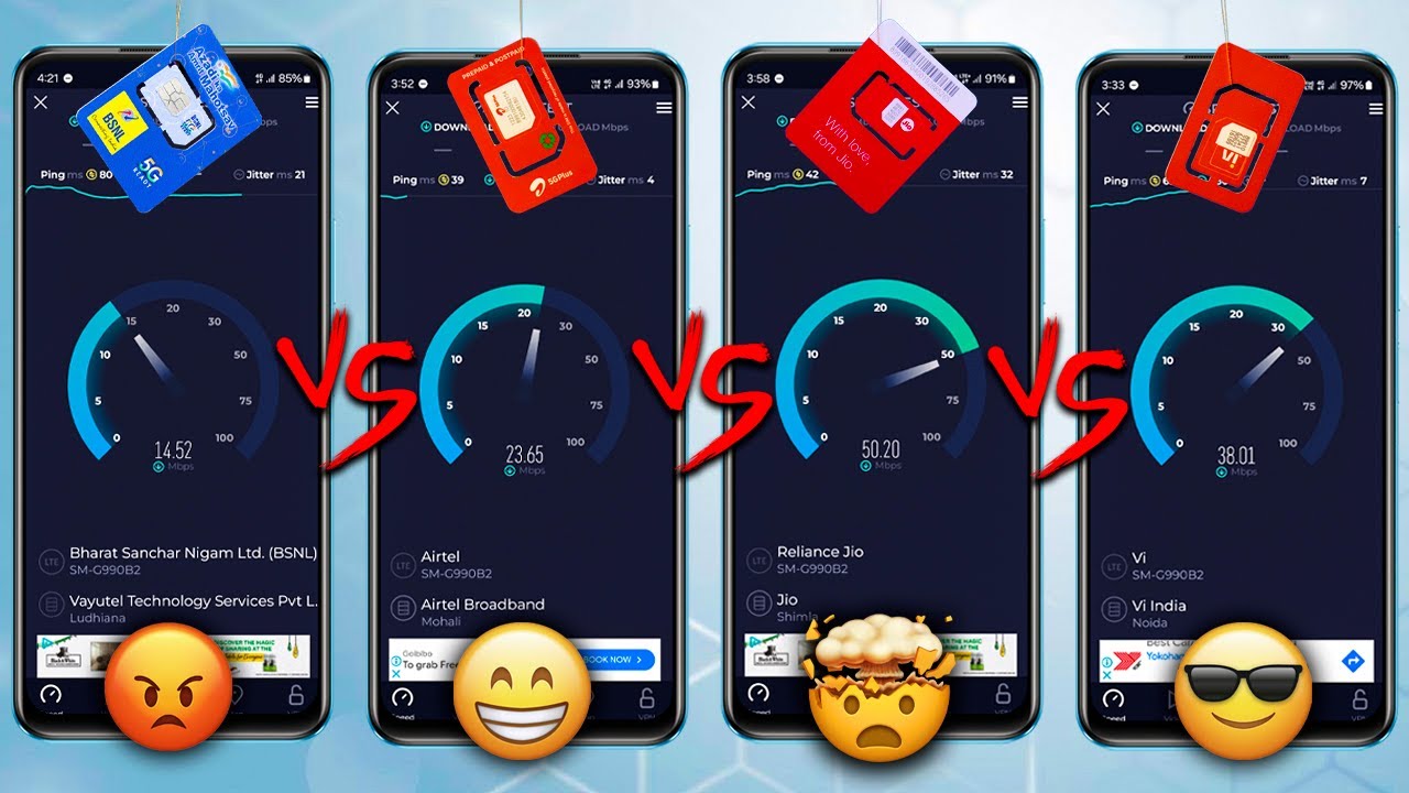 BSNL VS JIO VS AIRTEL VS Vi, bsnl vs jio vs airtel, BSNL VS JIO, BSNL VS AIRTEL,