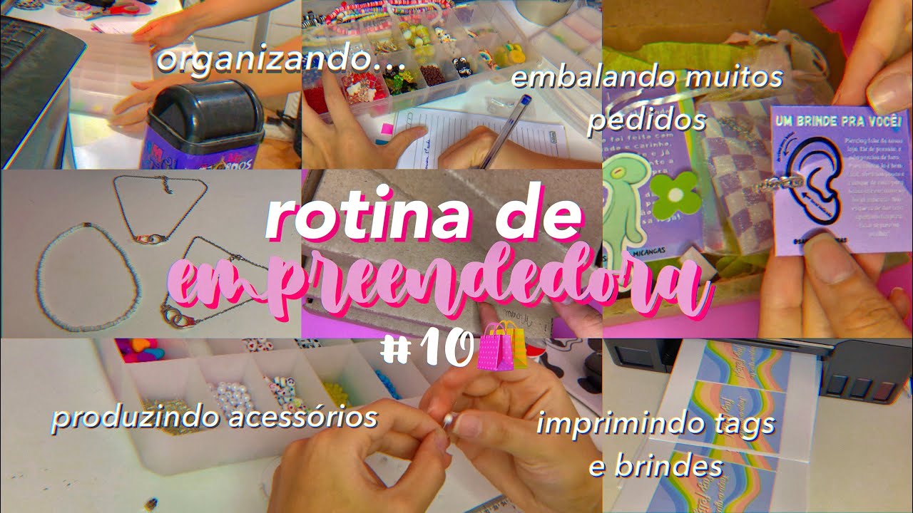 rotina de empreendedora #10🛍️✨ muitos pedidos, comprinhas, organização e +