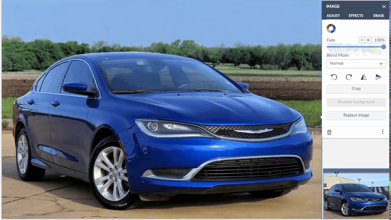 Car Dealership Photo Background Change