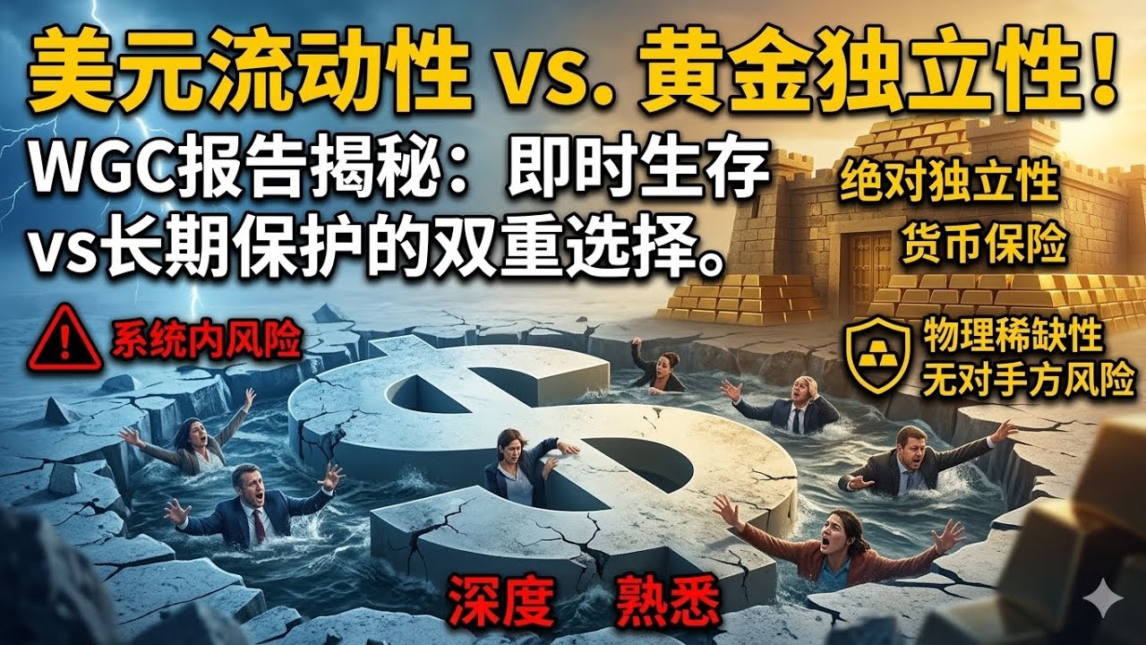 全球货币秩序重构：美元流动性 vs 黄金独立性｜美元还是黄金？一场正在发生的全球储备资产大转移｜全球储备体系巨变：美元霸权动摇，黄金为何重新崛起？
