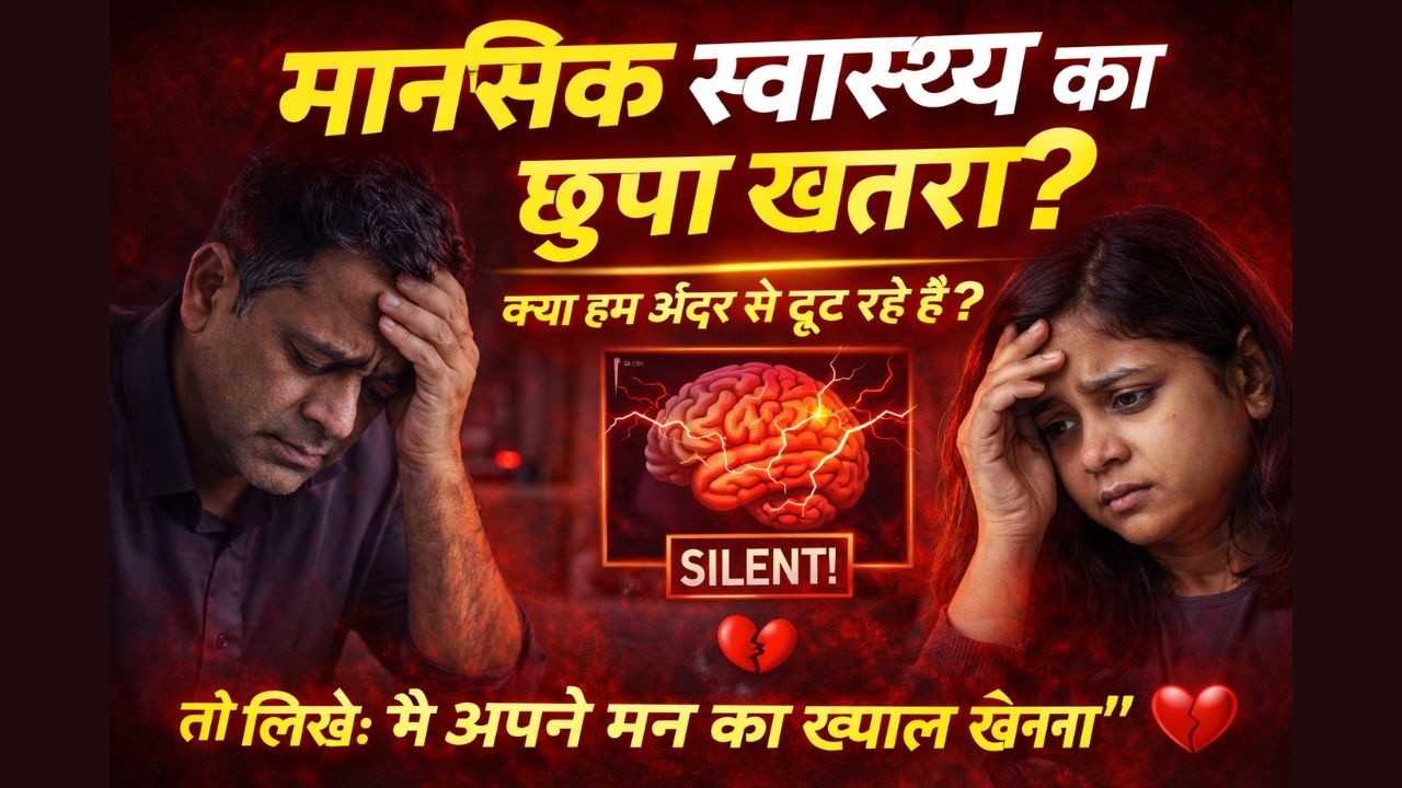 मानसिक स्वास्थ्य का छुपा खतरा? | क्या हम अंदर से टूट रहे हैं?#MentalHealth #MentalHealthIndia
