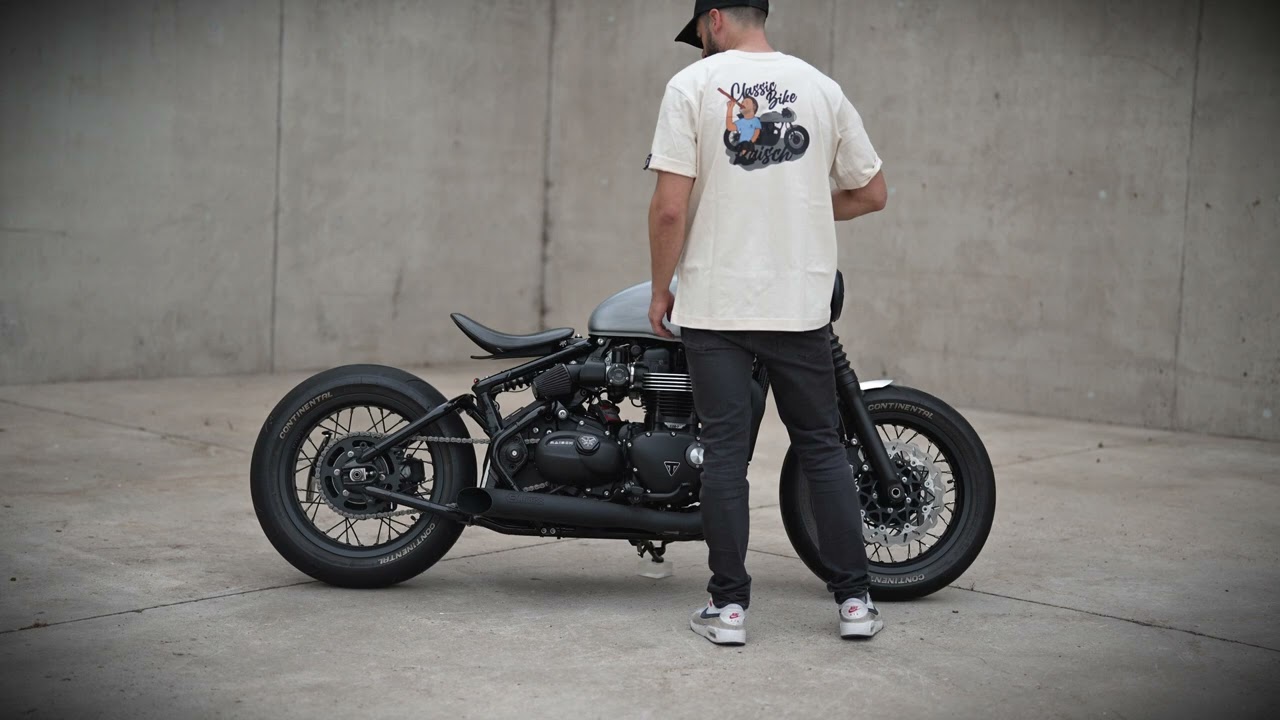 Triumph Bobber Side Pipe by Raisch Sound