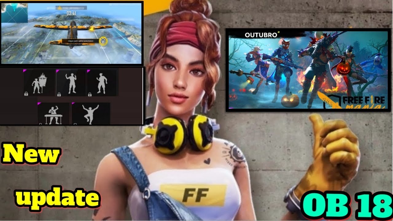 Free Fire New Update OB18|New Map,New Character,New lobby|Free Fire Halloween update