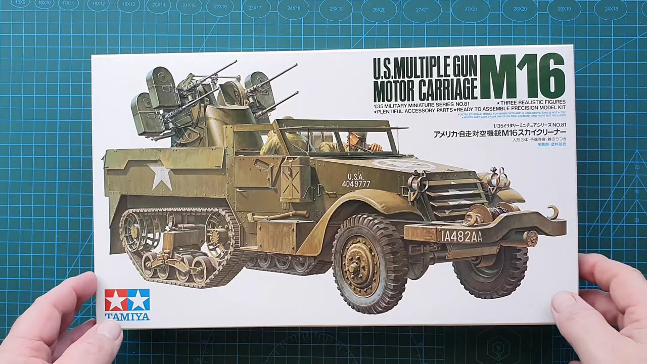 Обзор набора Tamiya 1/35 Multiple Gun Motor Carriage M16