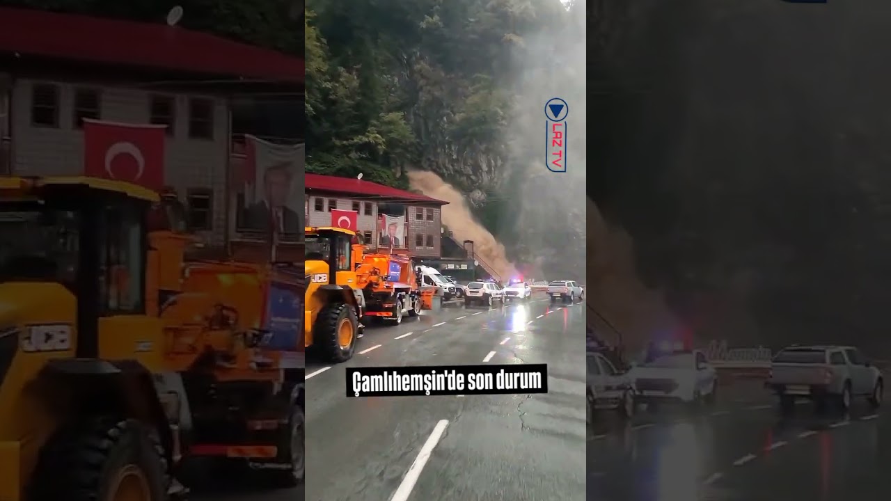 &Ccedil;amlıhemşin'de sel felaketi