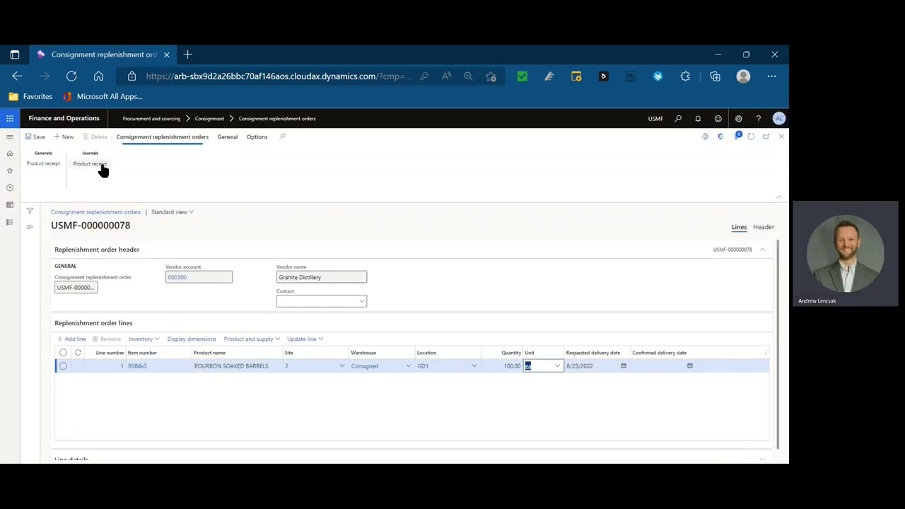 Dynamics Unplugged - Vendor Consignment in D365 F&SCM