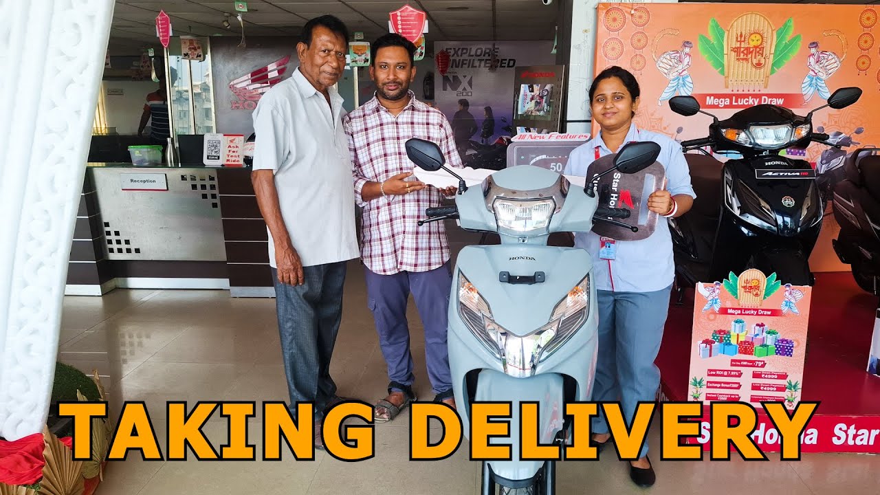 TAKING DELIVERY OF MY NEW SCOOTER || HONDA ACTIVA 125 BS6 OBD2B 2025