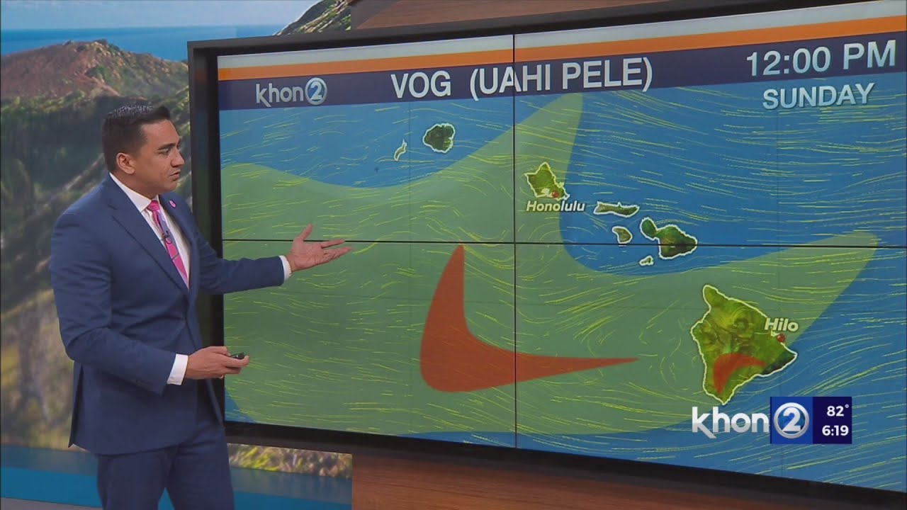 Vog to increase due to Kilauea and slight E/SE winds