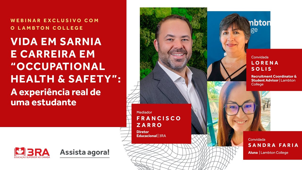 WEBINAR EXCLUSIVO: Vida em Sarnia e carreira em “Occupational Health & Safety”
