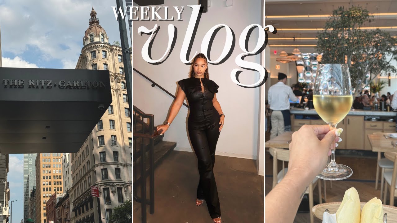 speaking on a panel, luxury nyc hotel, fun girls night out, sample sale haul | WEEKLY VLOG