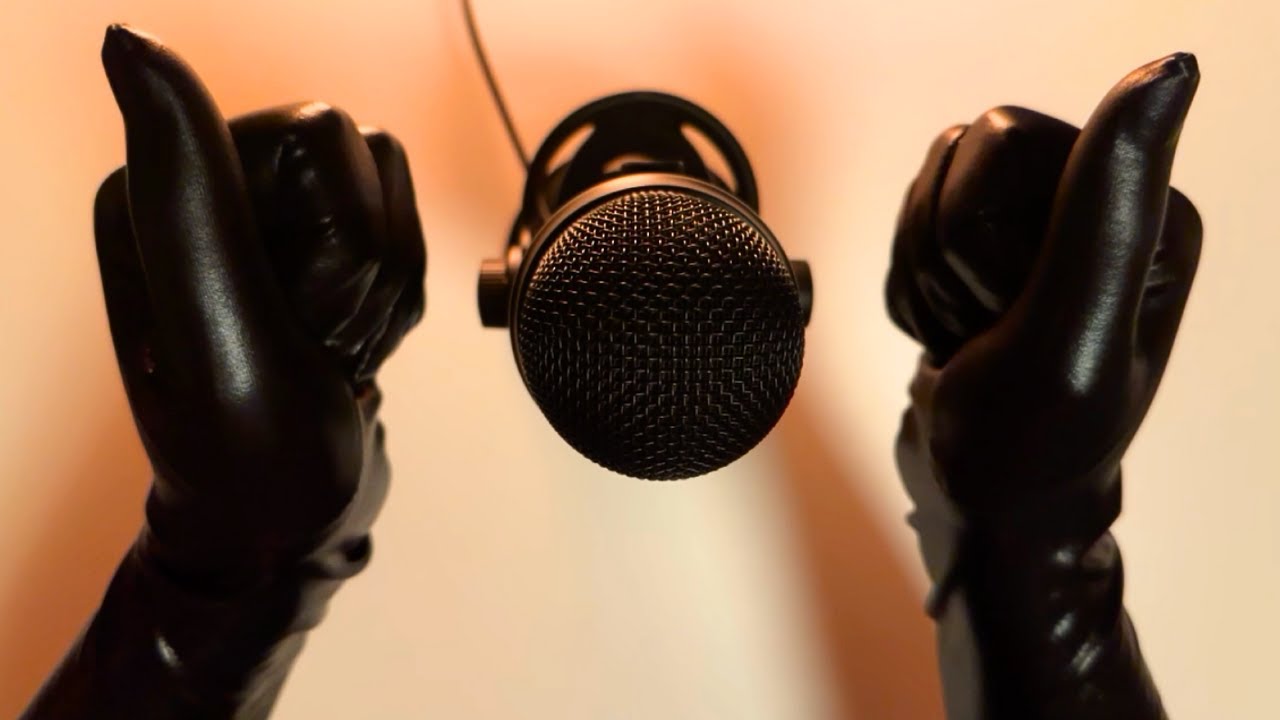 Shiny Faux Leather Gloves ASMR | Relaxing Sounds for Sleep & Focus