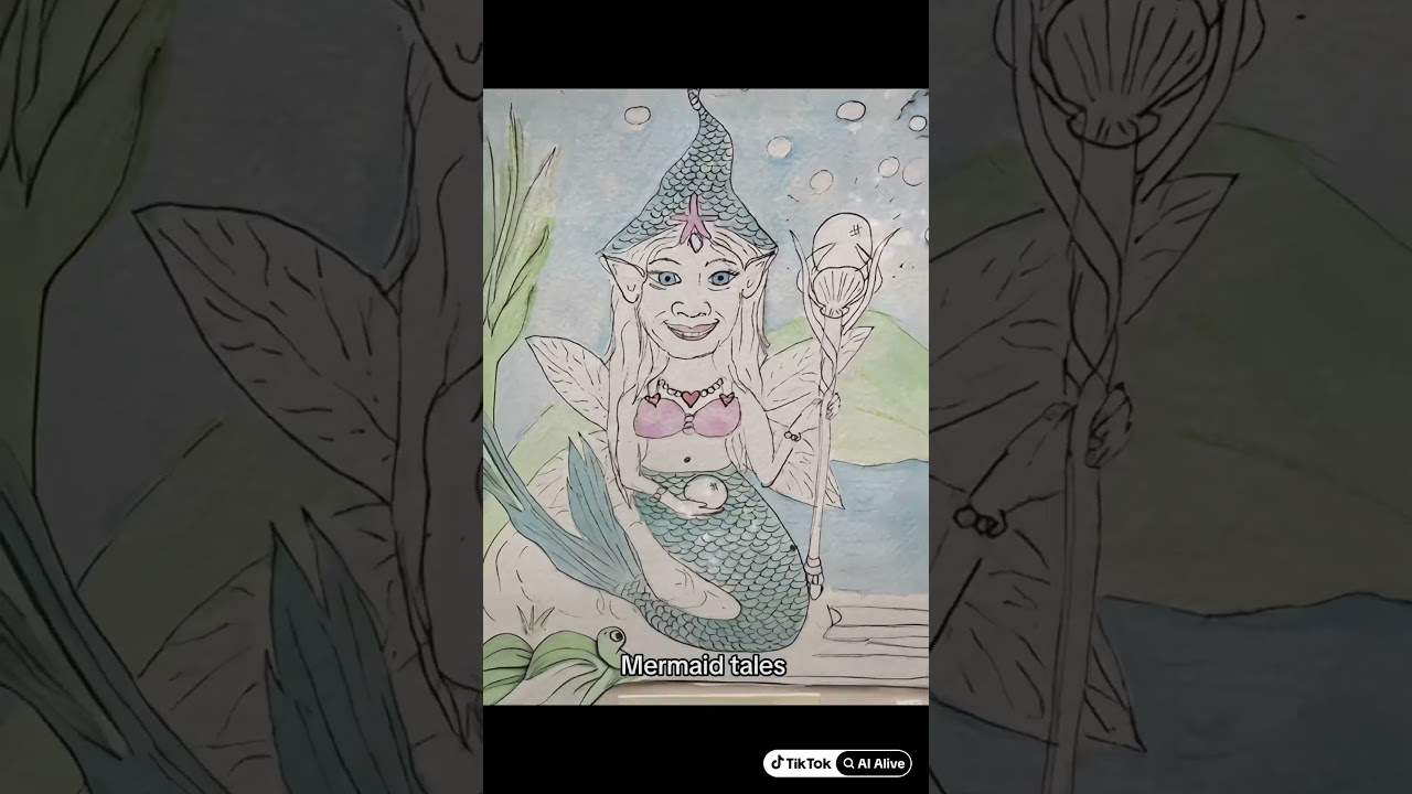 Working on a mermaid and Australian witch series to add to gnome tales