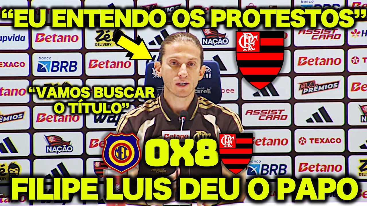 FILIPE LUIS DEU O PAPO sobre o FLAMENGO após MADUREIRA 0 X 8 FLAMENGO ! 