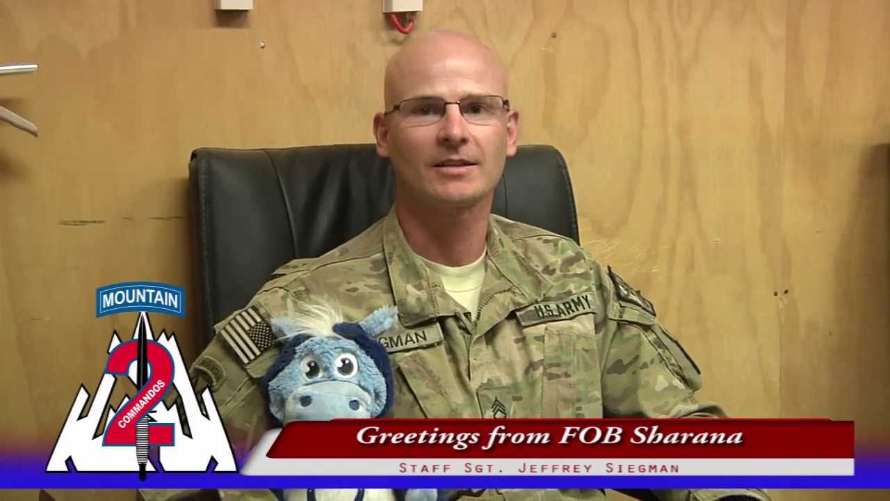 Staff Sgt. Jeffrey Siegman - Shout Out