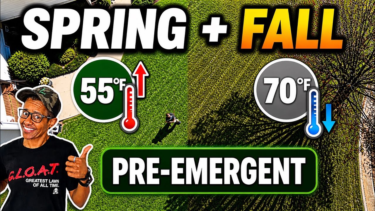 Pre-Emergent Plan: Spring 55°F, Split Apps, Fall Window (Cool-Season)