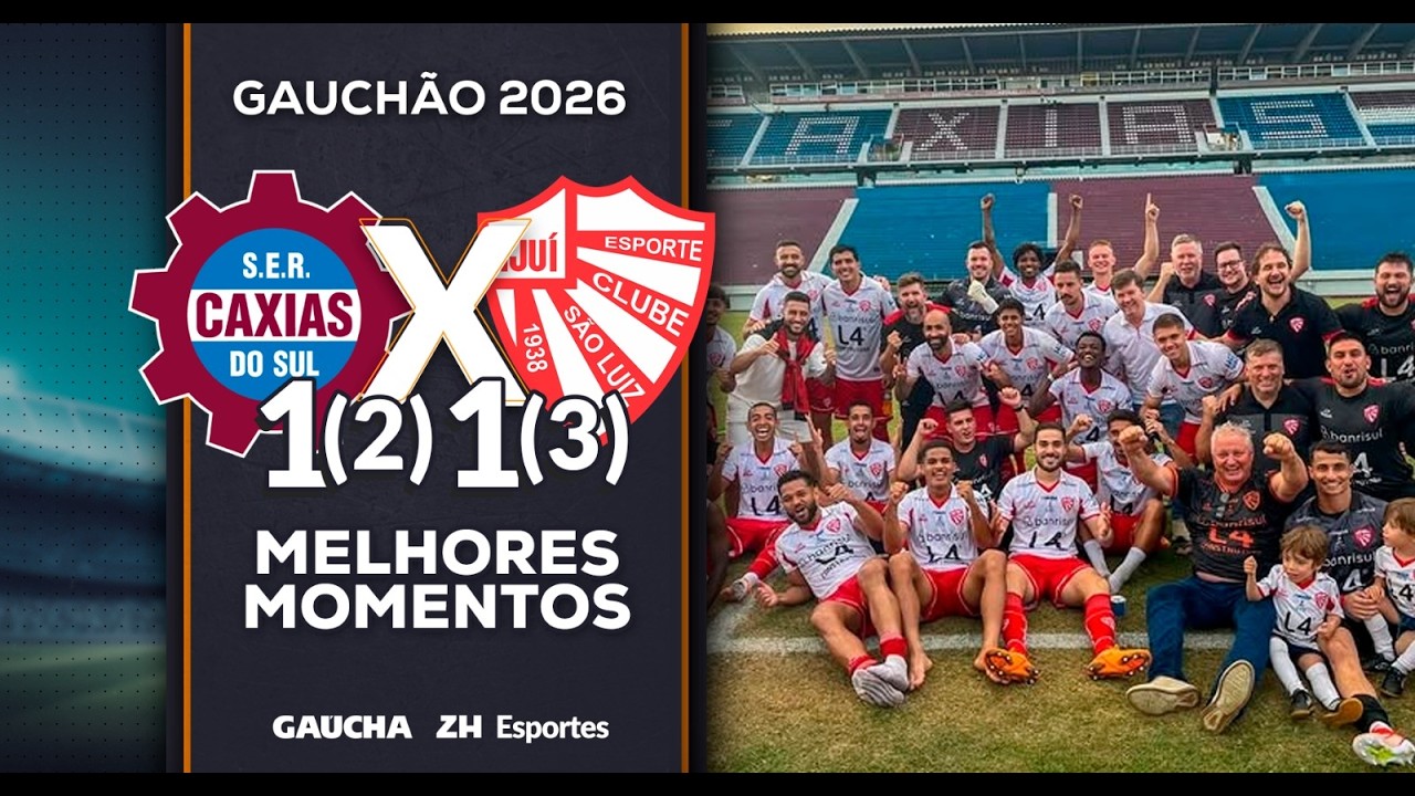 CAXIAS (2) 1x1 (3) SÃO LUIZ | MELHORES MOMENTOS | GAUCHÃO | 21/02/2026