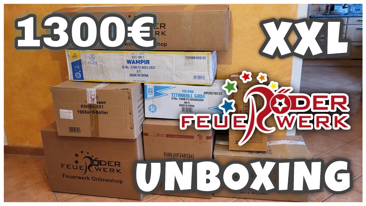 XXL Röder Feuerwerk Unboxing 2025/26 🔥 | 1300€ Warenwert 💸 | Pyro TV 