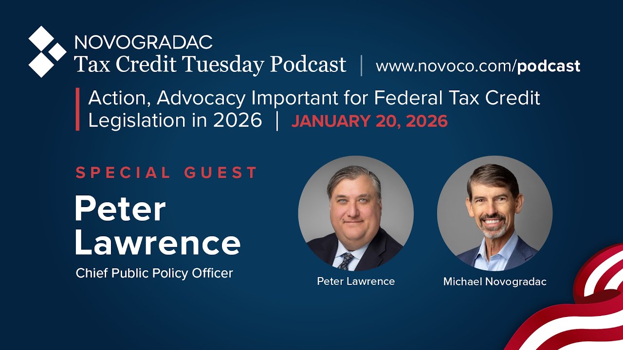 Jan. 20, 2026: Action, Advocacy Important for Federal Tax Credit Legislation in 2026