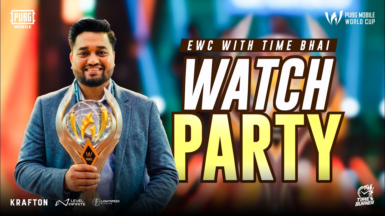 PMWC Group Stage | Day - 1 | Esports World Cup | PUBG MOBILE | Watch Party |  #TimeBurnerGG